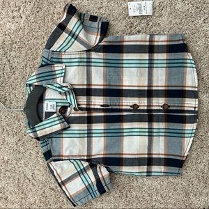 Old navy plaid button up. Never worn with tags